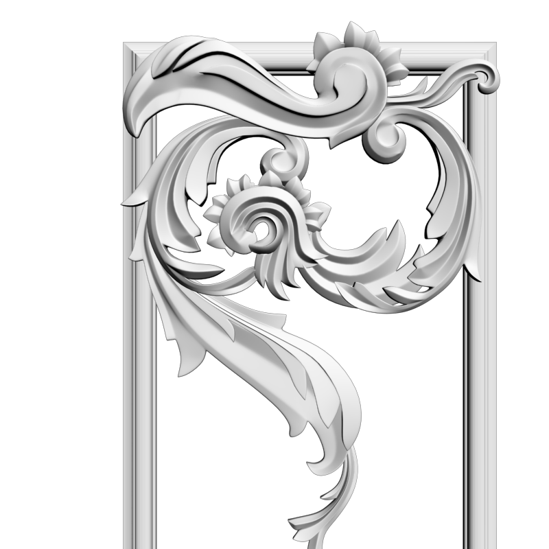 картинка Резная накладка D10-329 3D-STL.COM