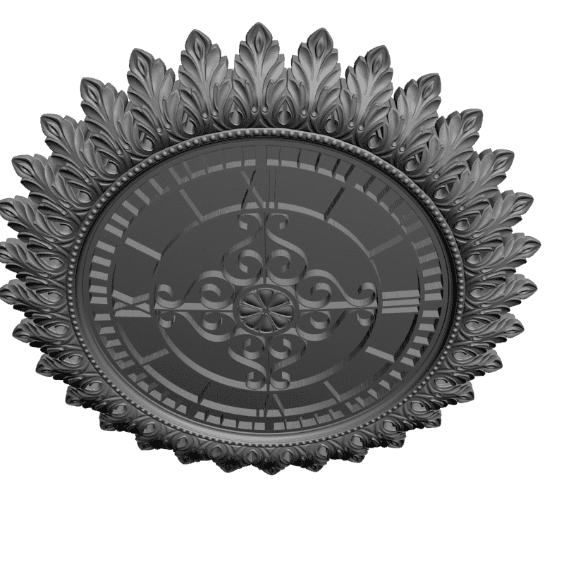 картинка Круглые настенные часы P3-053 3D-STL.COM