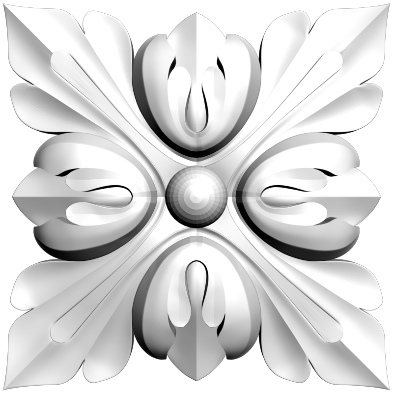 картинка Розетка резная D16-316 3D-STL.COM