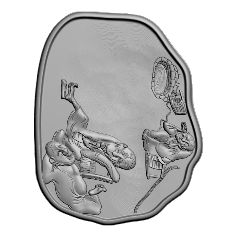 картинка Чайный поднос H5-109 3D-STL.COM