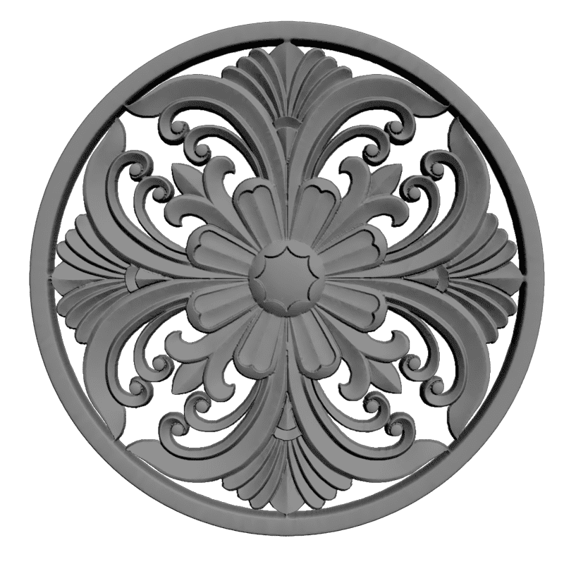 картинка Розетка декоративная D16-269 3D-STL.COM