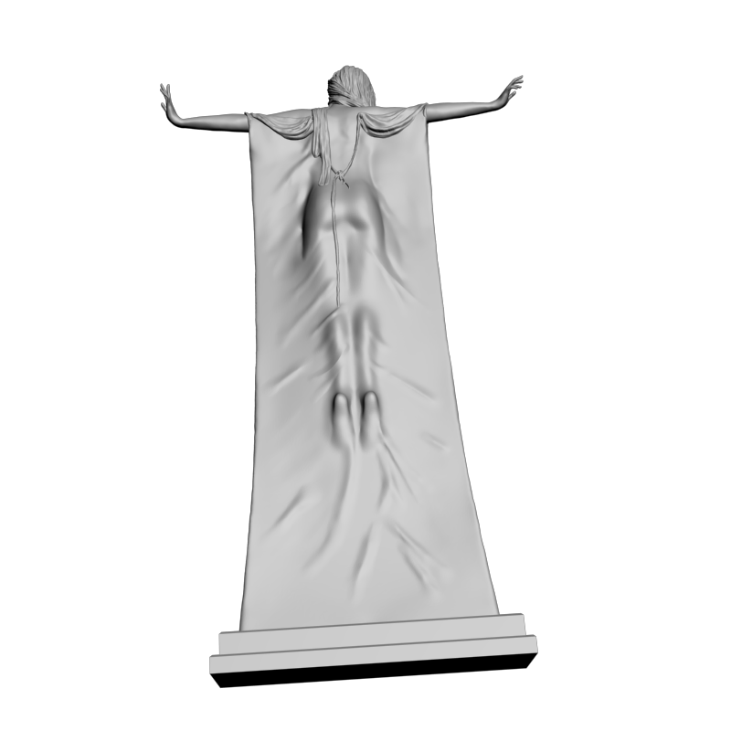 картинка Парящая девушка L3-317 3D-STL.COM