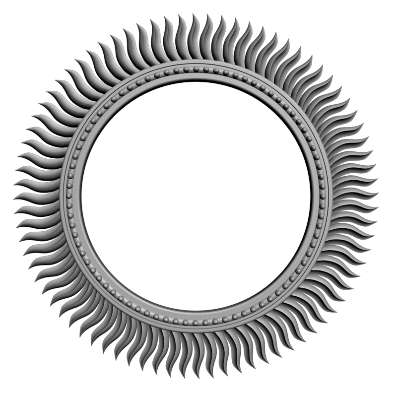 картинка Рама резная D14-427 3D-STL.COM