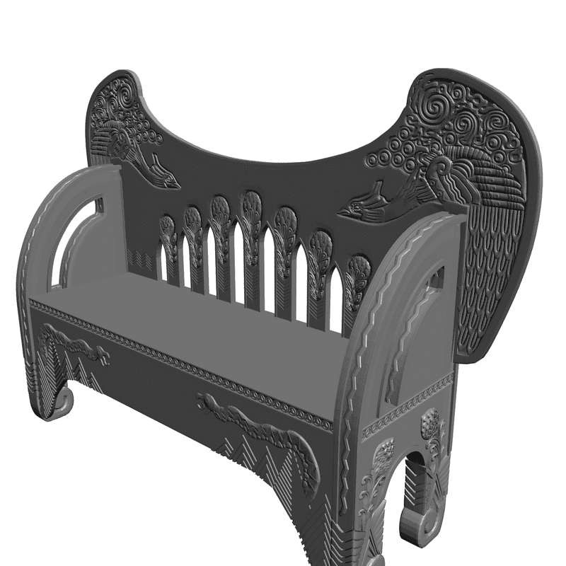 картинка Скамейка M7-001 3D-STL.COM