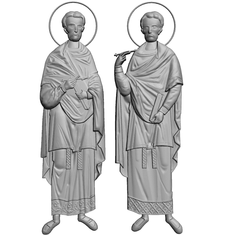 картинка Святые Кузьма и Демьян V6-001 3D-STL.COM
