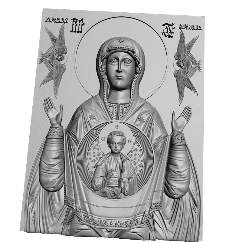 картинка Икона Знамение V3-274 3D-STL.COM