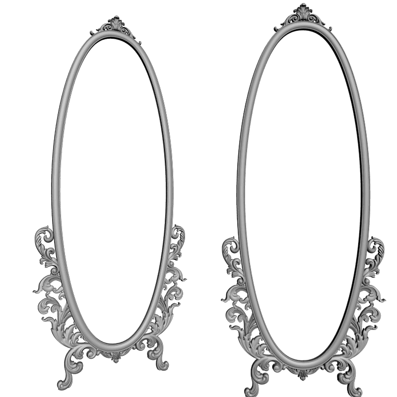 картинка Рама овальное под зеркало D14-349 3D-STL.COM