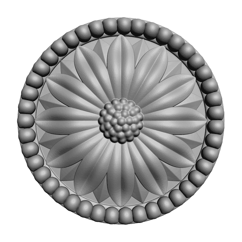 картинка Розетка резная D16-138 3D-STL.COM