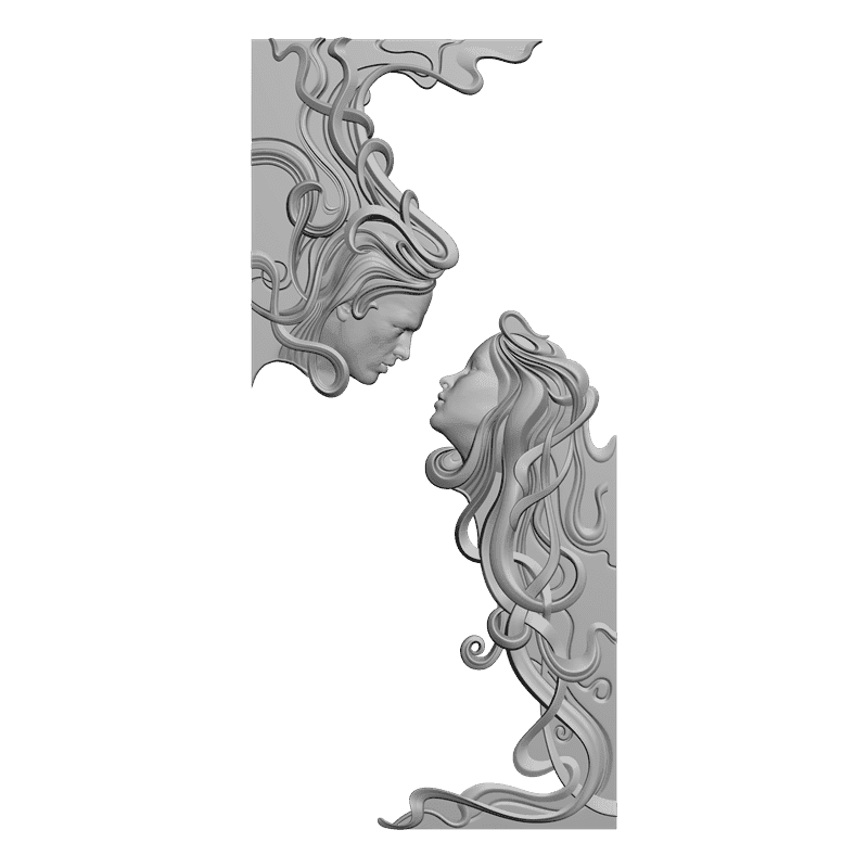 картинка Парень и девушка L1-039 3D-STL.COM