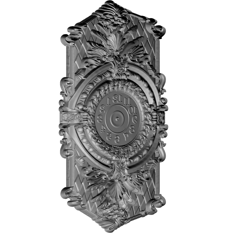 картинка Часы настенные резные P3-121 3D-STL.COM