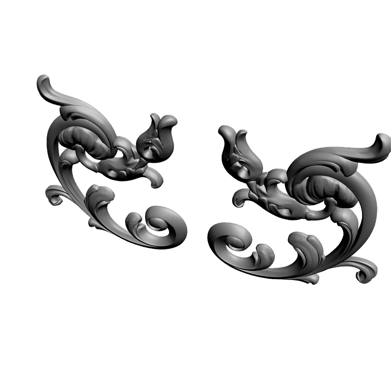 картинка Накладка резная D10-145 3D-STL.COM