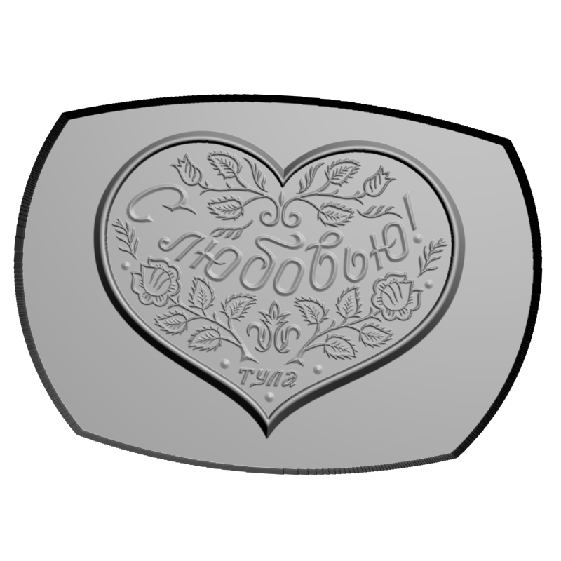 картинка Пряник на Валентинов день RP3-012 3D-STL.COM