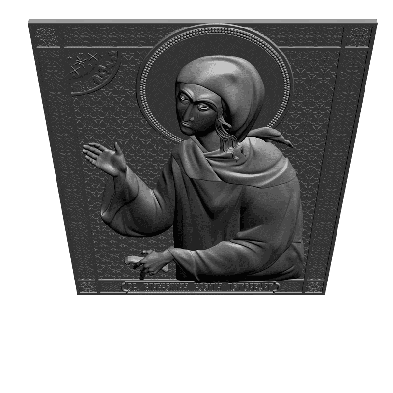 картинка Святая блаженная Ксения Петербужская V3-281 3D-STL.COM