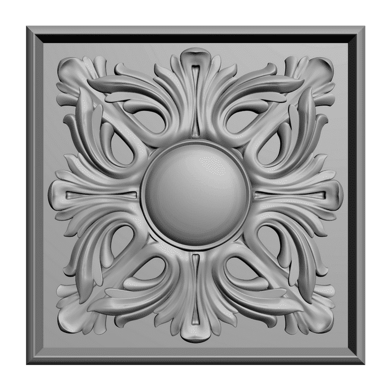 картинка Розетка резная D16-008 3D-STL.COM