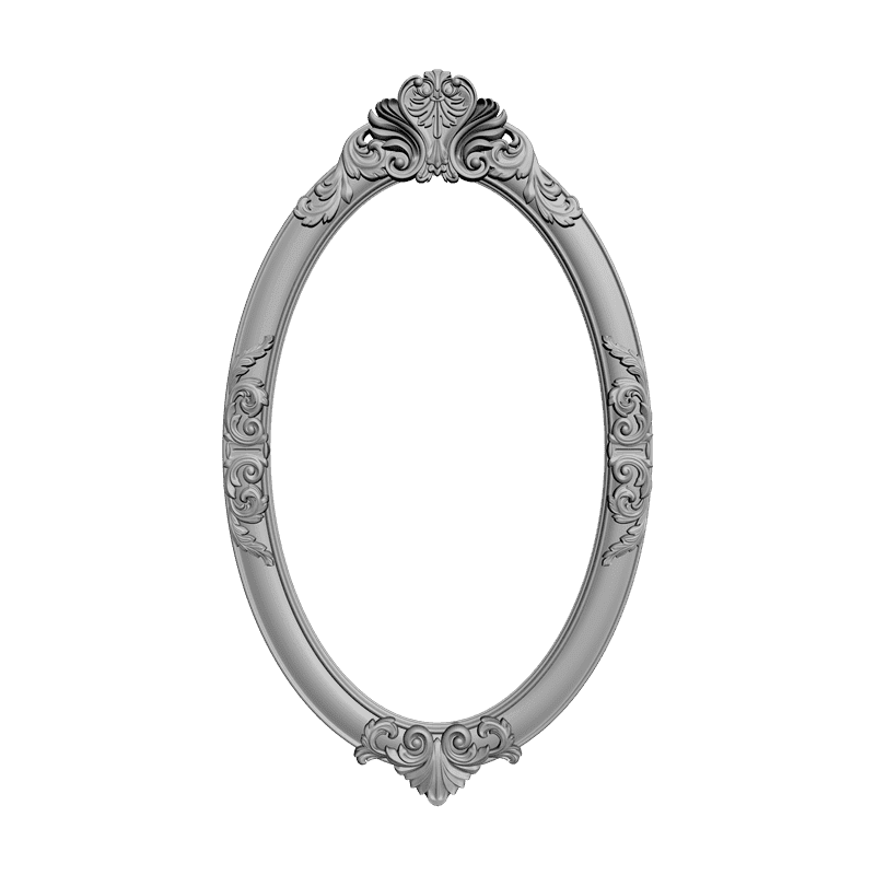 картинка Рама резная овал D14-030 3D-STL.COM