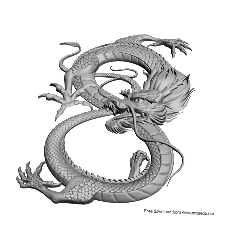 картинка Дракон F6-071 3D-STL.COM