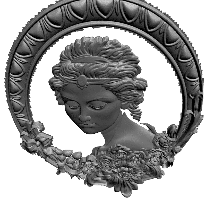 картинка Девушка L1-002 3D-STL.COM