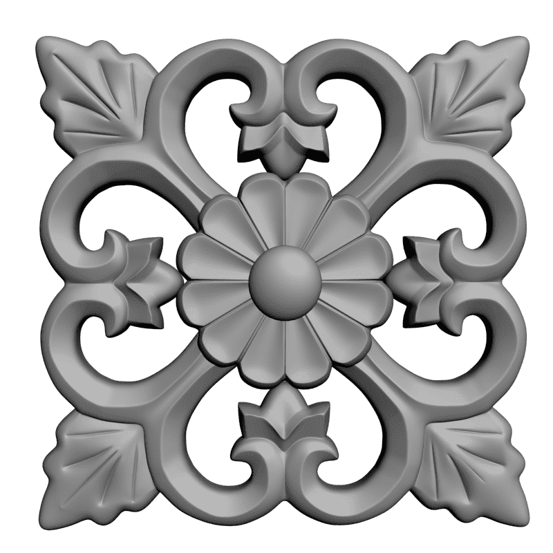 картинка Розетка декоративная D16-258 3D-STL.COM