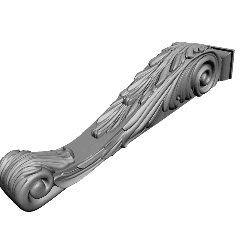 картинка Кронштейн резной D9-100 3D-STL.COM