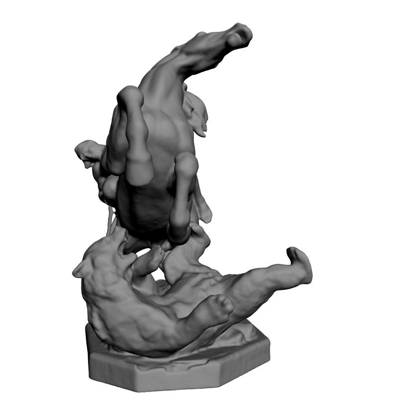 картинка Всадник на коне L3-303 3D-STL.COM