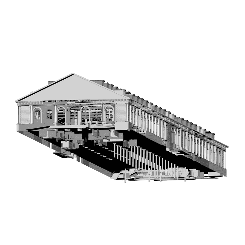 картинка Здание H1-008 3D-STL.COM