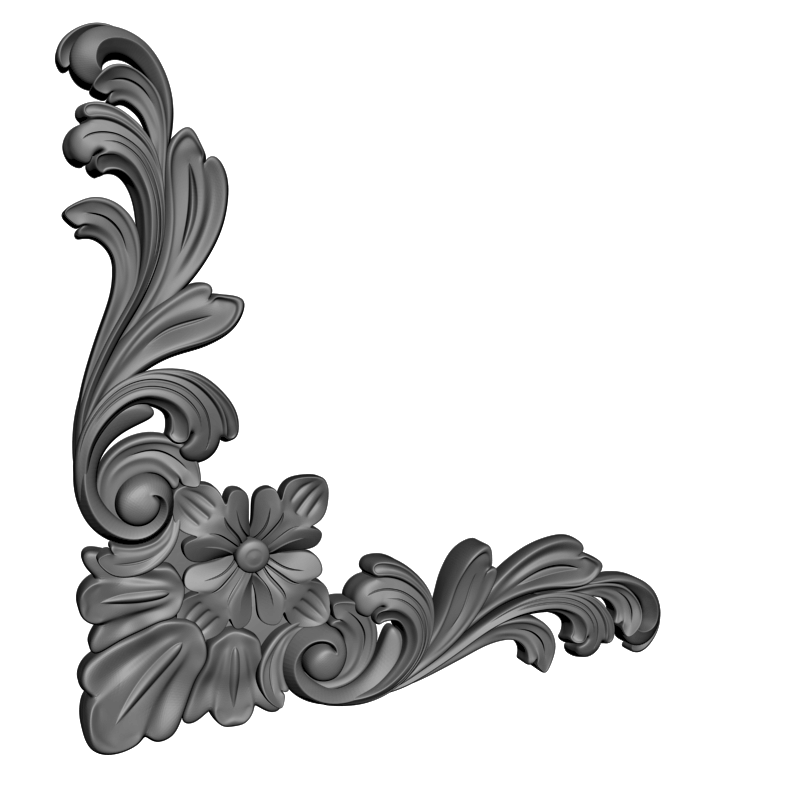 картинка Угловой элемент D19-062 3D-STL.COM
