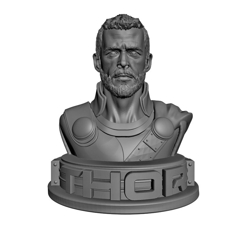 картинка Тор бюст L2-090 3D-STL.COM