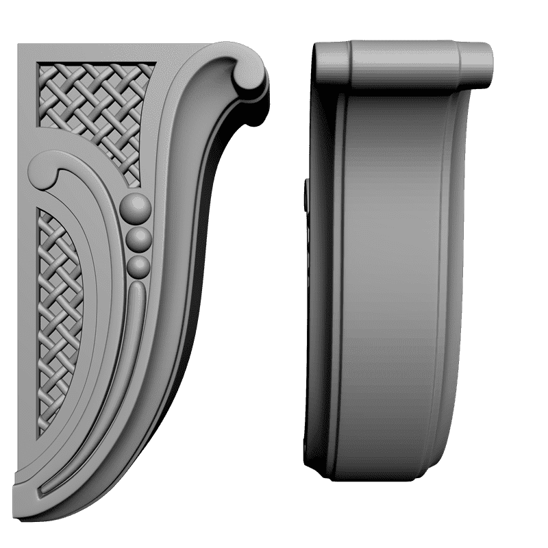 картинка Кронштейн резной D9-049 3D-STL.COM