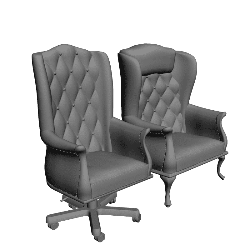 картинка Два кресла M3-069 3D-STL.COM