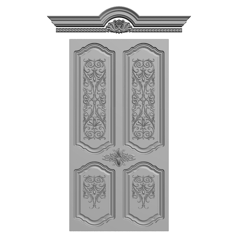 картинка Двери резные H3-054 3D-STL.COM