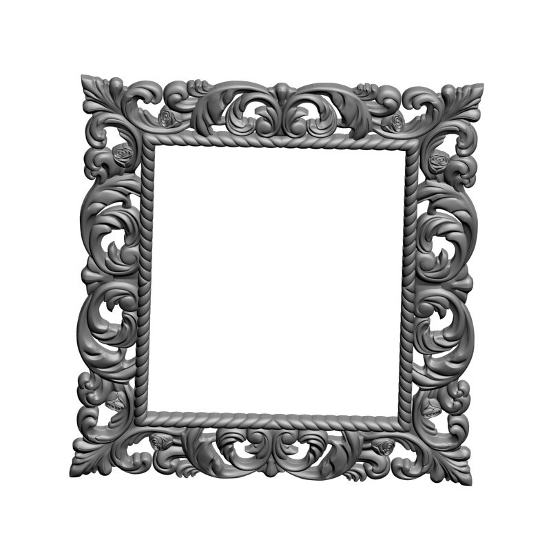 картинка Рама резная D14-488 3D-STL.COM