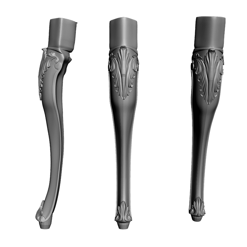 картинка Ножка резная M6-043 3D-STL.COM