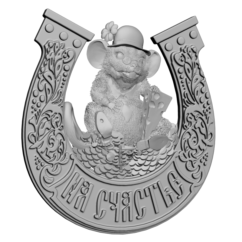 картинка На счастье P8-002 3D-STL.COM