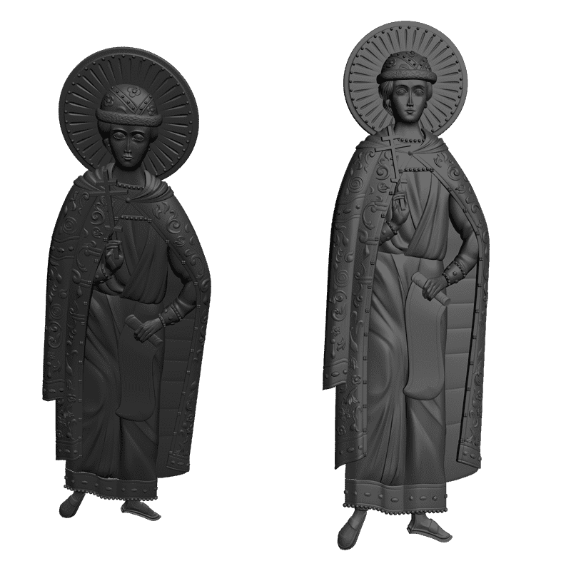 картинка Св. царевич Димитрий Угличский V6-064 3D-STL.COM