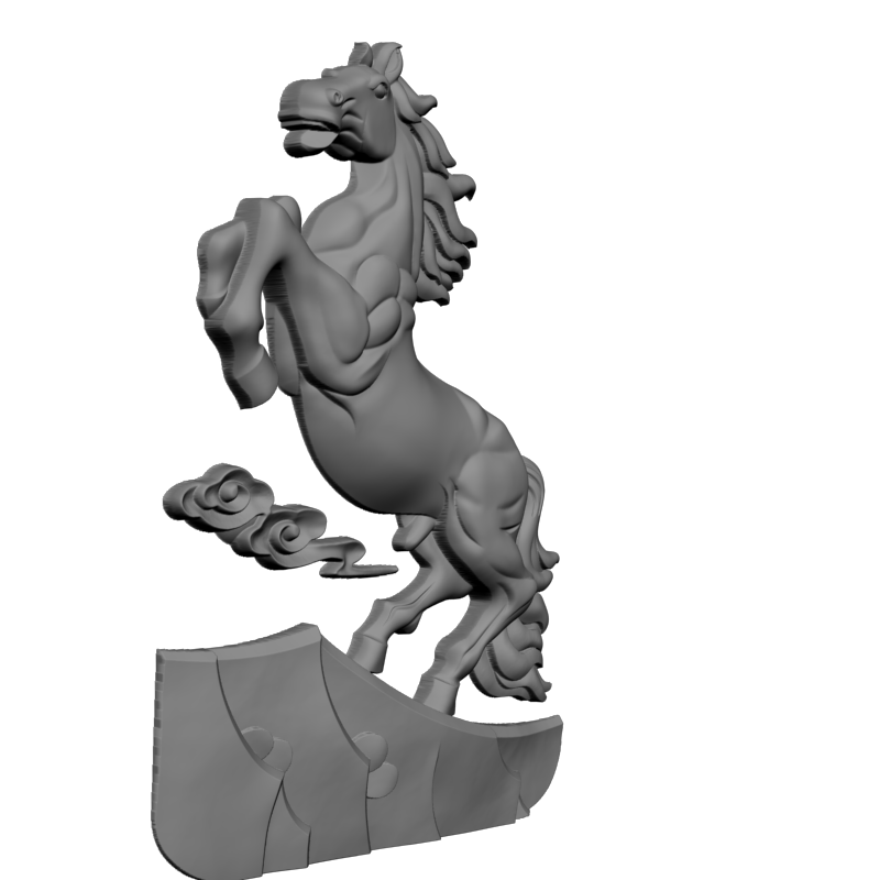 картинка Конь на камне F1-229 3D-STL.COM