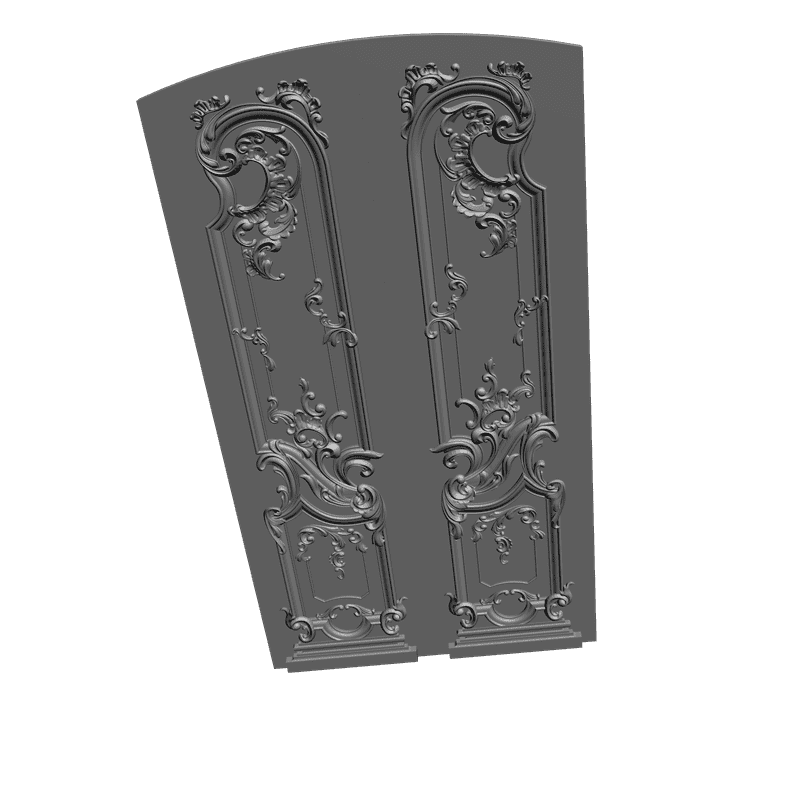 картинка Дверь резная H3-043 3D-STL.COM