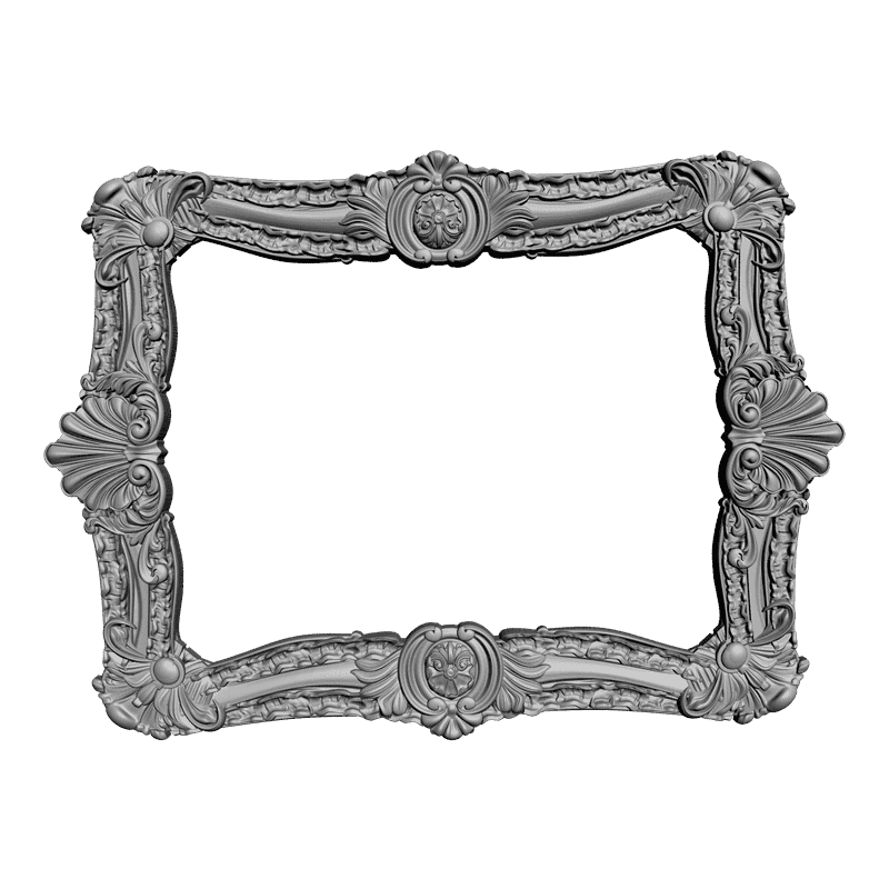 картинка Рама резная для зеркала D14-201 3D-STL.COM