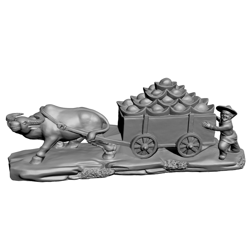 картинка Повозка с золотом L3-255 3D-STL.COM