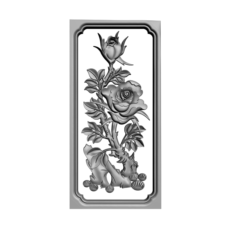 картинка Нарды с цветами PI2-138 3D-STL.COM