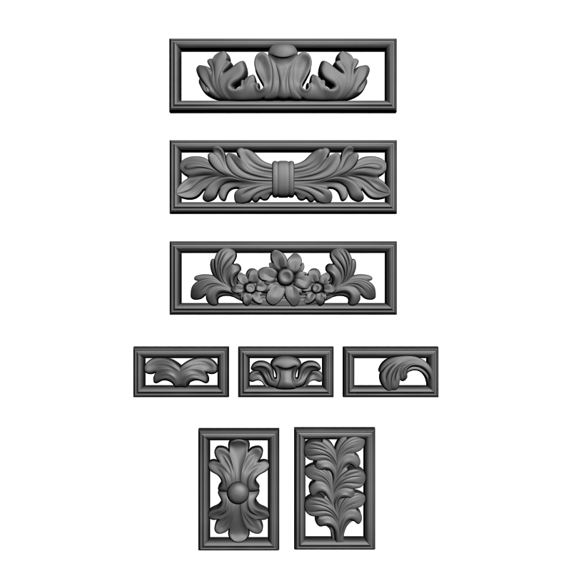 картинка Накладка декоративная рамная D10-406 3D-STL.COM