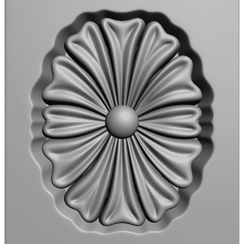 картинка Розетка резная D16-178 3D-STL.COM