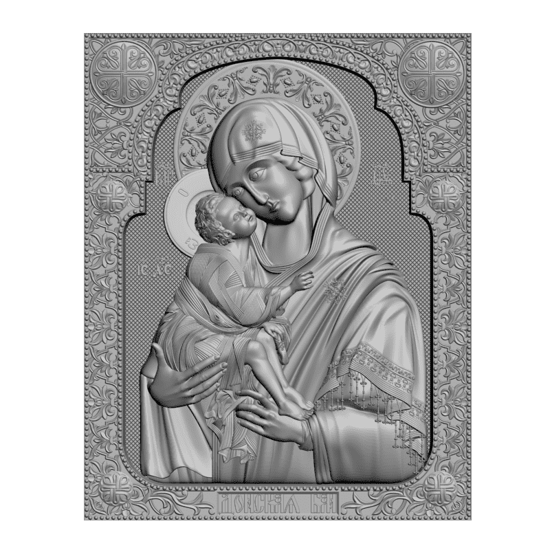 картинка Донская пресвятая Богородица V3-325 3D-STL.COM