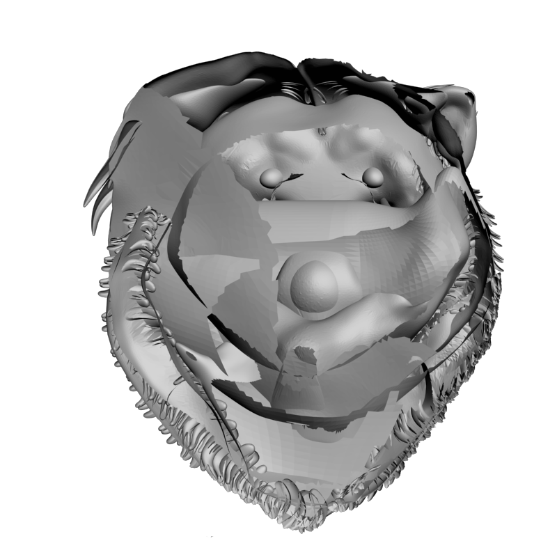 картинка Голова медведя F1-267 3D-STL.COM